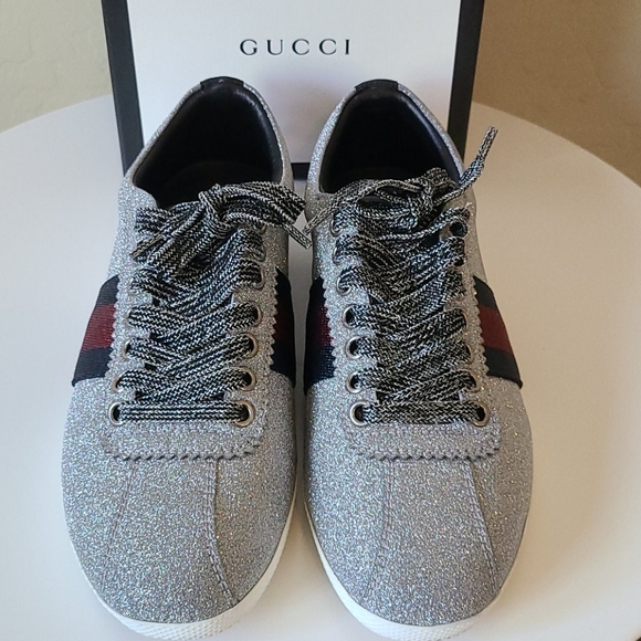 Gucci metallic / sparkle sneakers - Picture 2 of 6